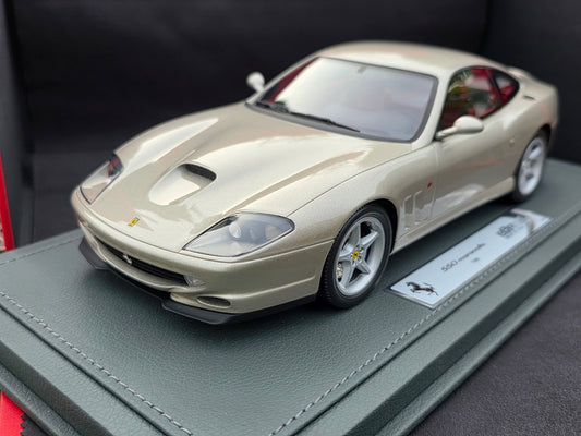 1:18 BBR Ferrari 550 Maranello 1996 - made in italy Grigio Ingrid - Bordeaux - BBR1873B