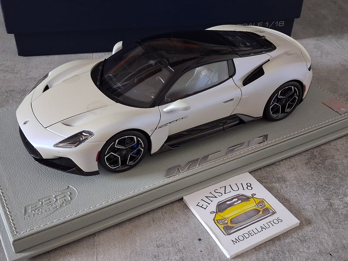 1:18 BBR Models Maserati MC20 (2020) Bianco Audace HE180051AMA