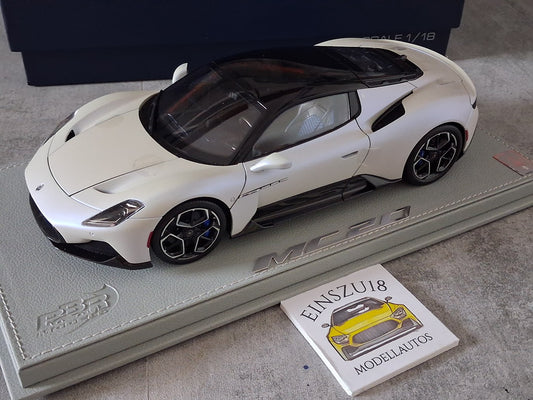 1:18 BBR Models Maserati MC20 (2020) Bianco Audace HE180051AMA