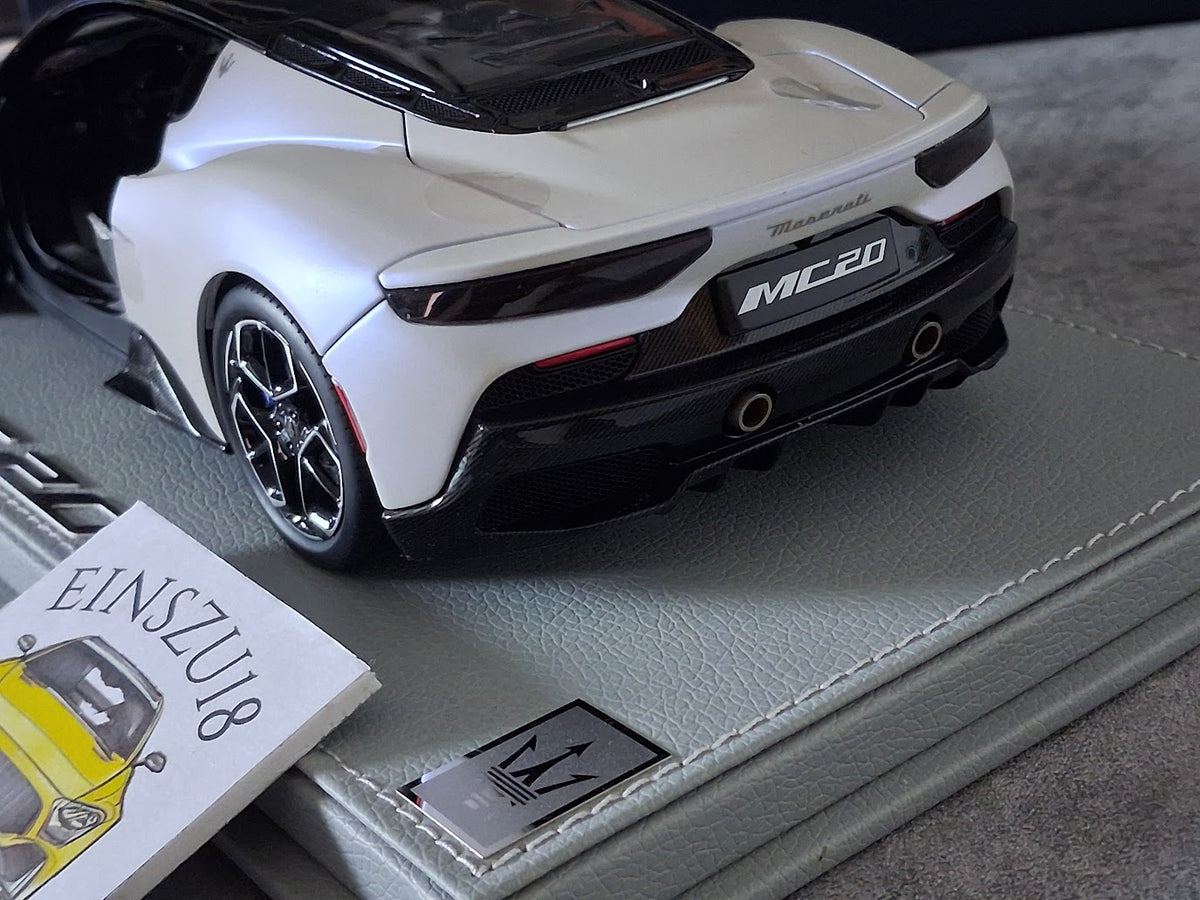 1:18 BBR Models Maserati MC20 (2020) Bianco Audace HE180051AMA