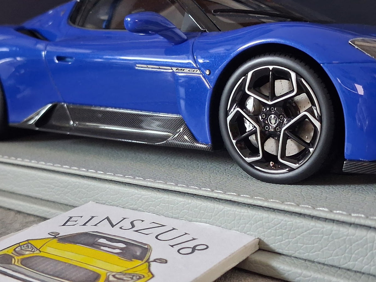 1:18 BBR Maserati MC20 Coupe 2020 Blu Infinito DEALER VERSION - P18191