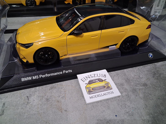 1:18 Minichamps BMW M5 2024 M Performance Parts Gelb Yellow