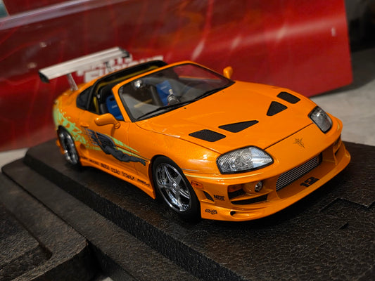 Kyosho 1:18 Toyota Supra Turbo Fast & Furious Orange Pearl - KS08975FF