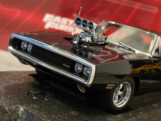 Kyosho DODGE CHARGER R/T 1970 - FAST & FURIOUS - BLACK - KS08974FF