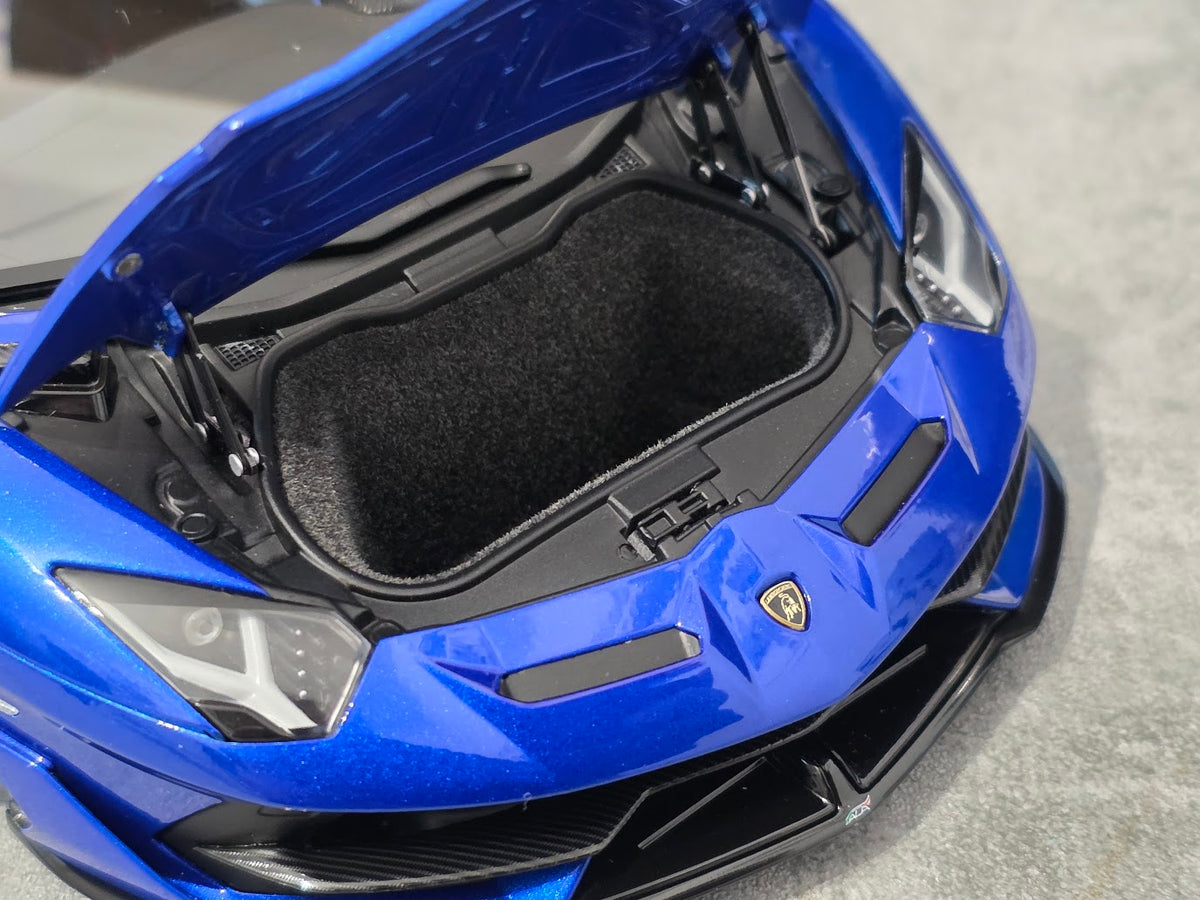 Lamborghini Aventador SVJ Blu Nethuns with Gold Wheels - einszu18 - 1 of 1