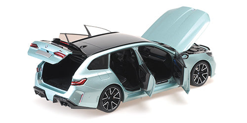 BMW M5 Touring 2024 Light Green Metallic (All Open)