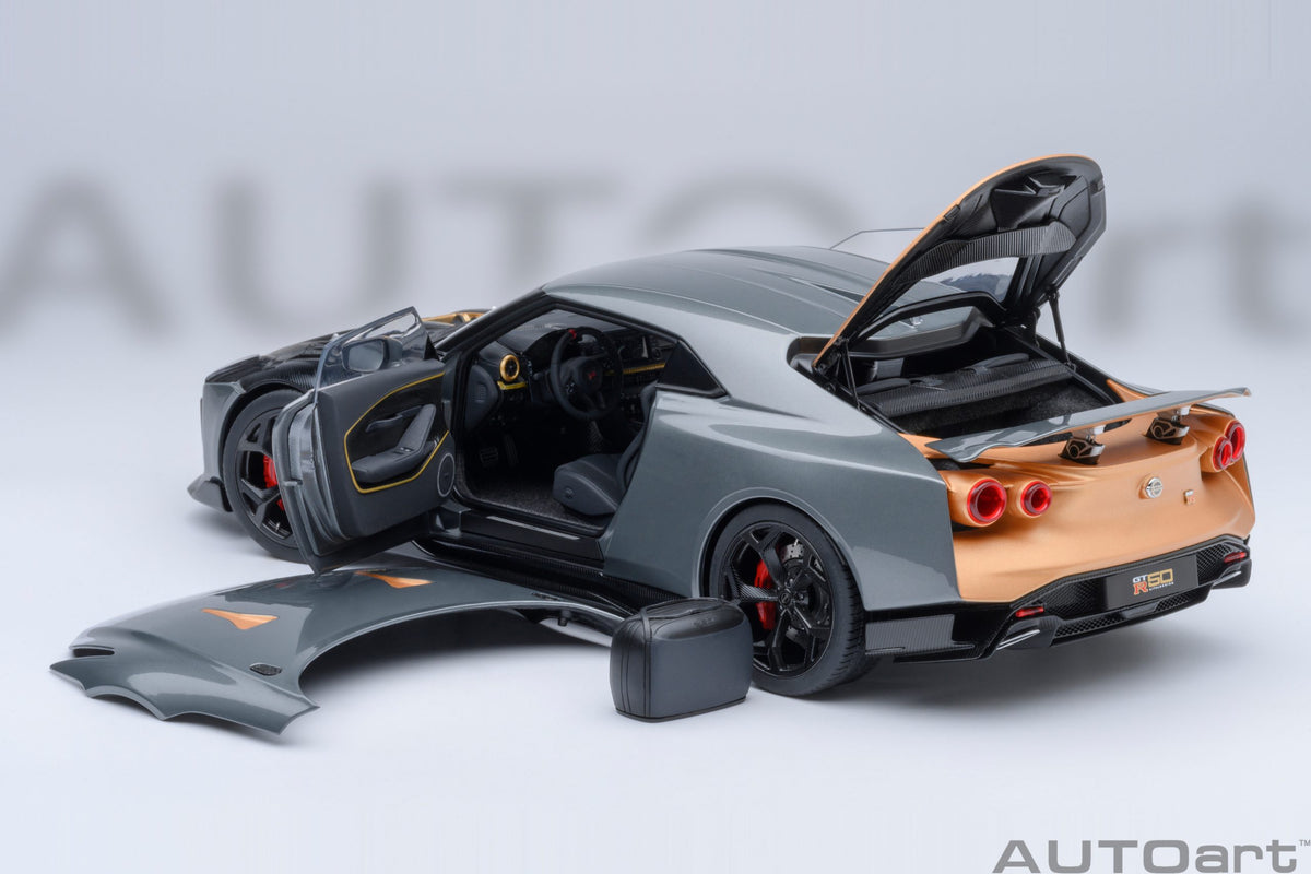 Nissan GT-R50 by Italdesign Liquid Kinetic Silver / Energetic Sigma Gold
