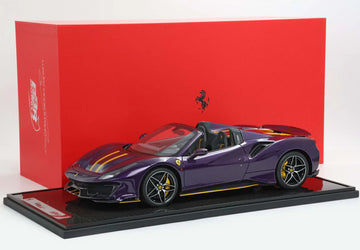 Ferrari 488 Pista Spider Open Roof Viola Hong Kong 1:12