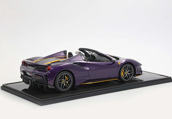 Ferrari 488 Pista Spider Open Roof Viola Hong Kong 1:12