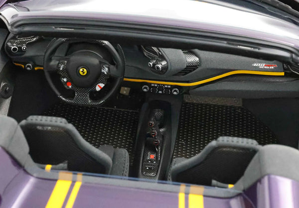 Ferrari 488 Pista Spider Open Roof Viola Hong Kong 1:12