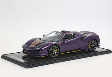 Ferrari 488 Pista Spider Open Roof Viola Hong Kong 1:12