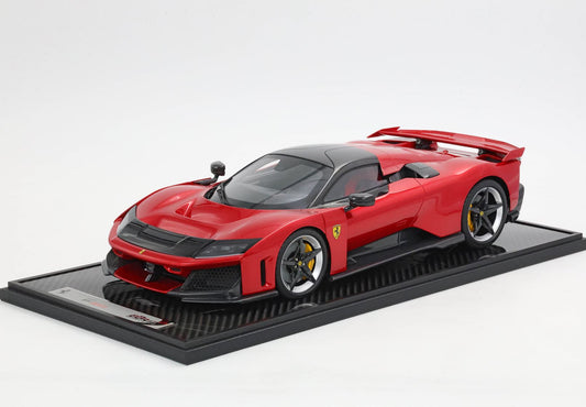 1:12 Ferrari F80 carbon optional Rosso Supercar - bicolor wheels silver and carbon - BBR1223H