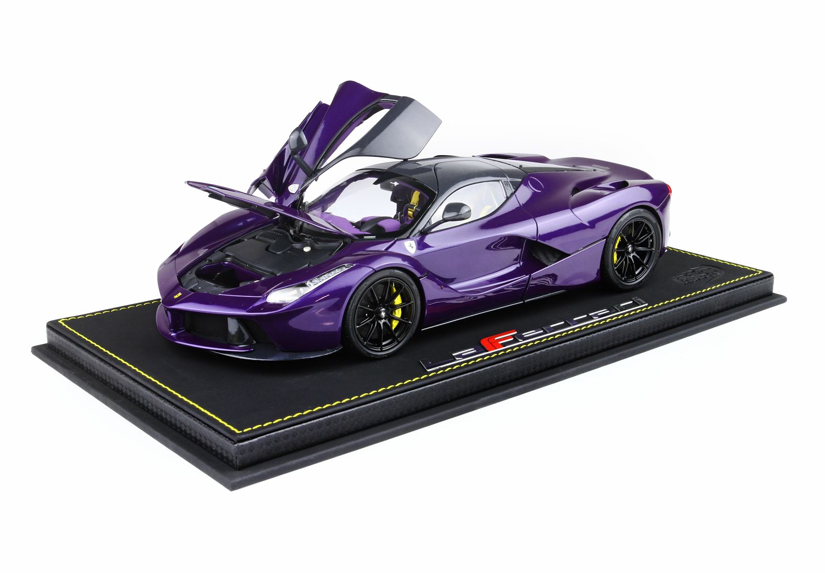 Ferrari LaFerrari 2012 openable diecast - SPECIAL PACK Purple Dubai- Viola Vio tailor made BBR182237DIE