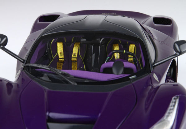 Ferrari LaFerrari 2012 openable diecast - SPECIAL PACK Purple Dubai- Viola Vio tailor made BBR182237DIE