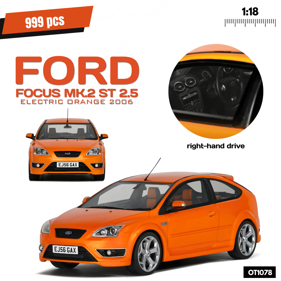 Ford Focus MK.2 ST 2.5 RHD Electric Orange 2006