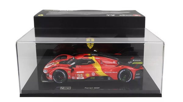 BBURAGO FERRARI 499P 3.0L TURBO V6 TN 51 - WINNER LeMans 2023 -ALESSANDRO PIER GUIDI - JAMES CALADO - ANTONIO GIOVINAZZI 1:18