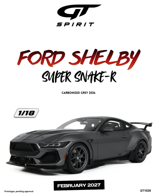 1:18 FORD SHELBY SUPER SNAKE-R CARBONIZED GREY 2026 - GT1020