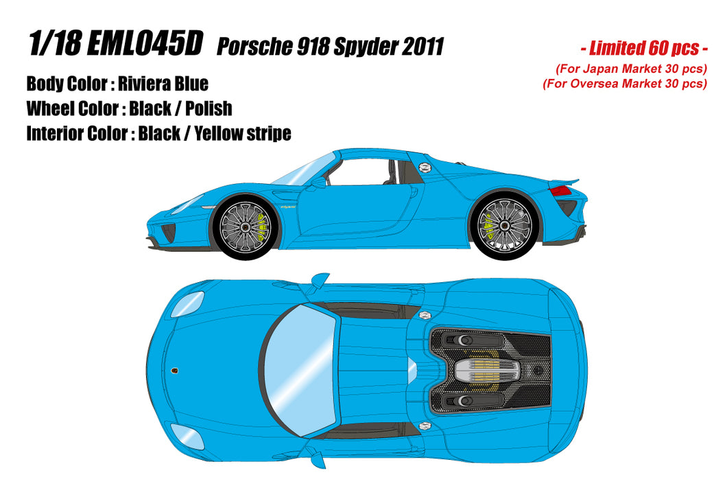 Porsche 918 Spyder 2011 Riviera Blue