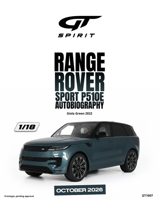 1:18 RANGE ROVER SPORT P510E AUTOBIOGRAPHY GIOLA GREEN 2022 - GT1007