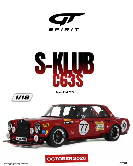 1:18 S-KLUB C63S MARS RED 2024 - GT584