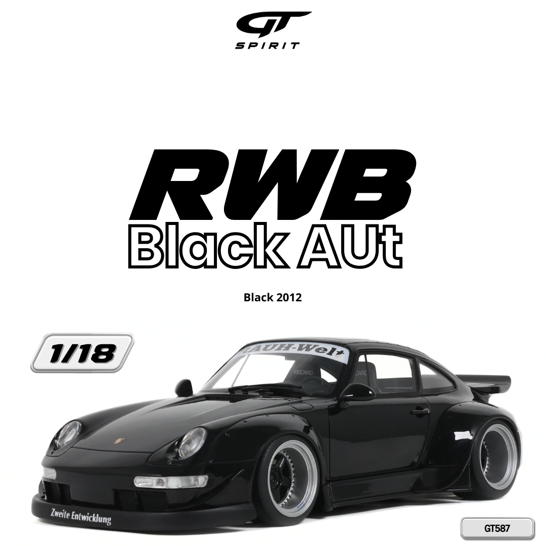 1:18 RWB BLACK AUT BLACK 2012 GT587