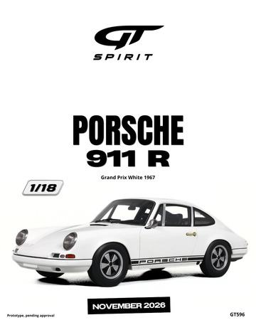 1:18 PORSCHE 911 R GRAND PRIX WHITE 1967 - GT596