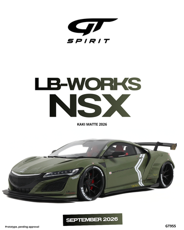1:18 LB-WORKS NSX KAKI MATTE 2026 GT955