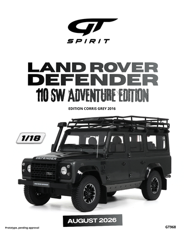 1:18 LAND ROVER DEFENDER 110 SW ADVENTURE EDITION CORRIS GREY 2016 GT968