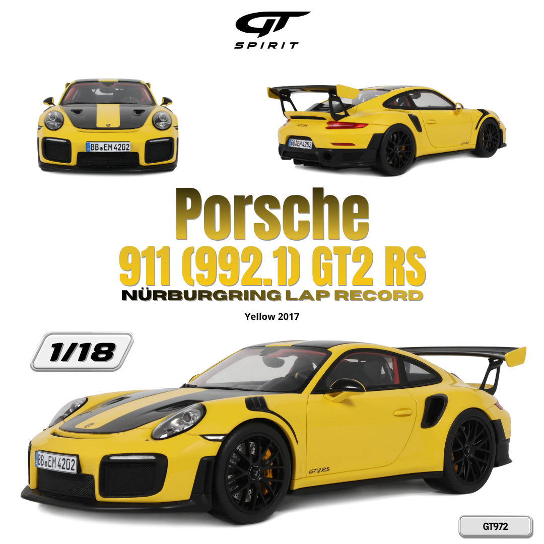 1:18 PORSCHE 911 [992.1] GTS2 RS NÜRBURGRING LAP RECORD YELLOW 2017 GT972