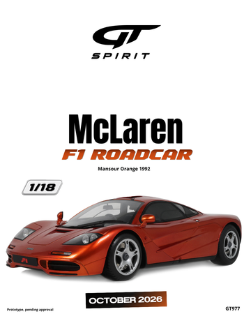 1:18 MCLAREN F1 ROADCAR MANSOUR ORANGE 1992 - GT977