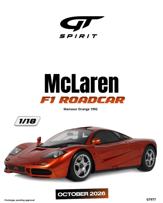1:18 MCLAREN F1 ROADCAR MANSOUR ORANGE 1992 - GT977