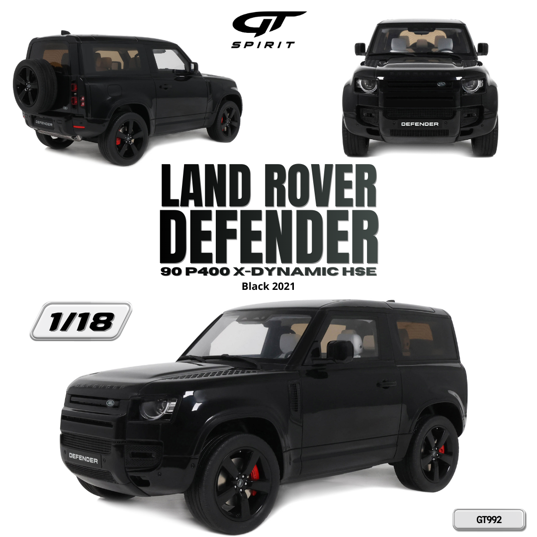 1:18 LAND ROVER DEFENDER 90 P400 X-DYNAMIC HSE BLACK 2021 GT992