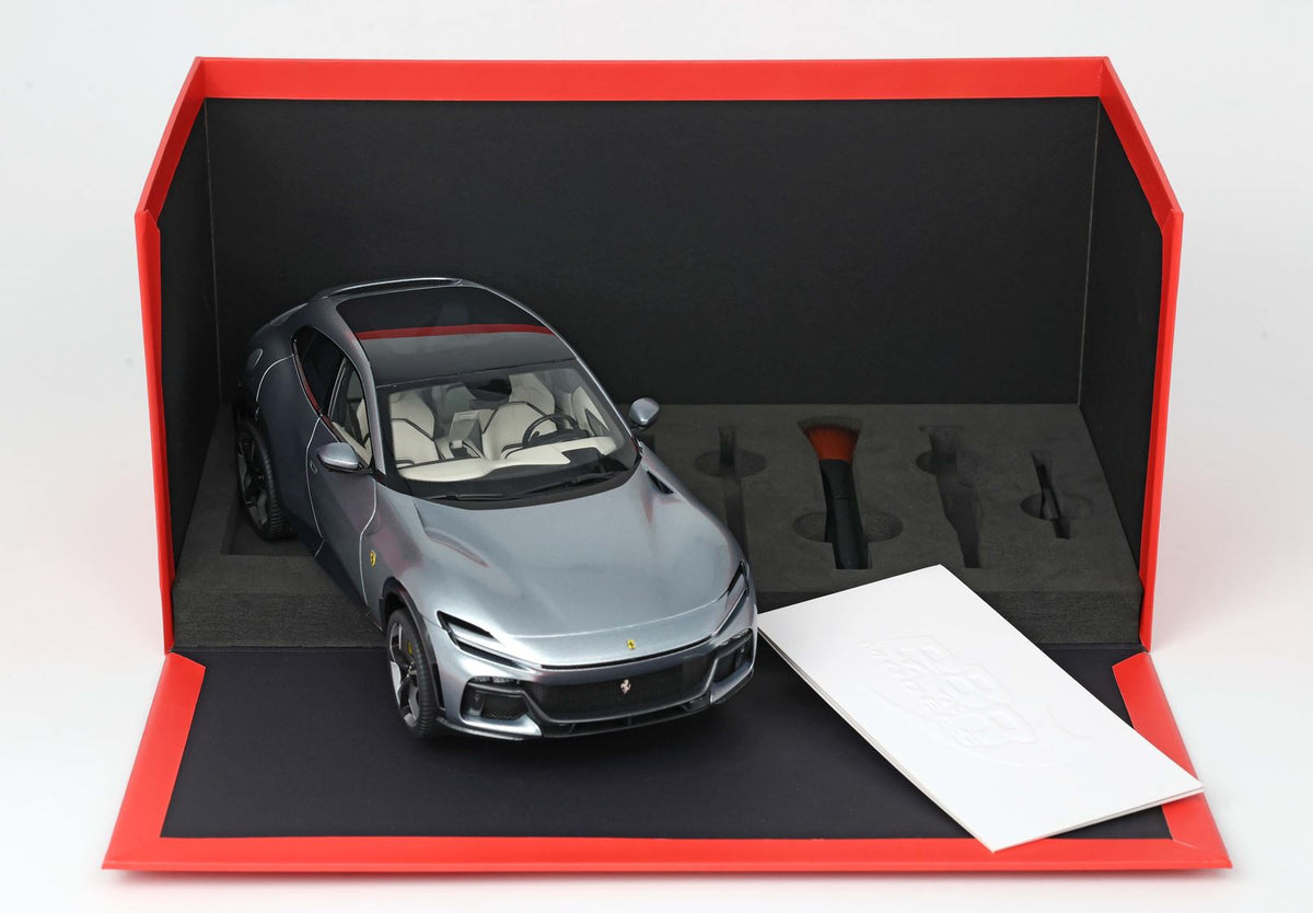 Ferrari Purosangue diecast panoramic roof - Grigio Titanio - HE180053ADIE