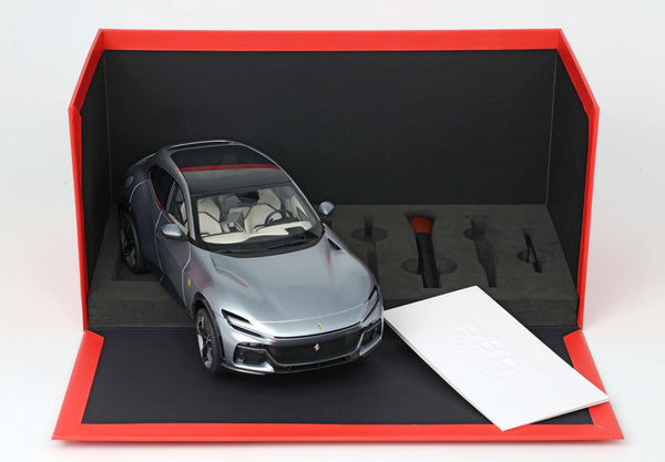 Ferrari Purosangue diecast panoramic roof - Grigio Titanio - HE180053ADIE