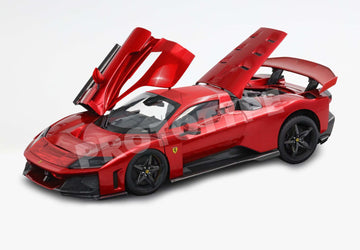 1:18 Ferrari F80 metal diecast full open Rosso Supercar carbon wheels - red front - POLYFOAM PACK - HE180054H1