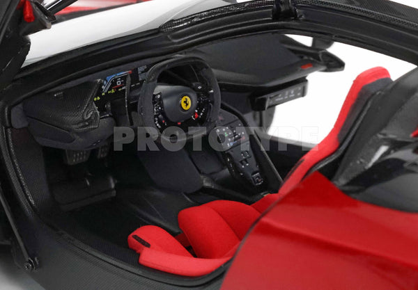 1:18 Ferrari F80 Diecast full open Rosso Supercar - LAUNCH PACK - HE180054H