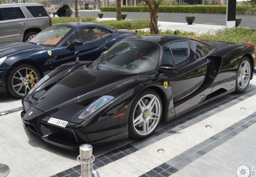 Ferrari Enzo open diecast Nero DS - Silver wheels - polifoam pack HE182509