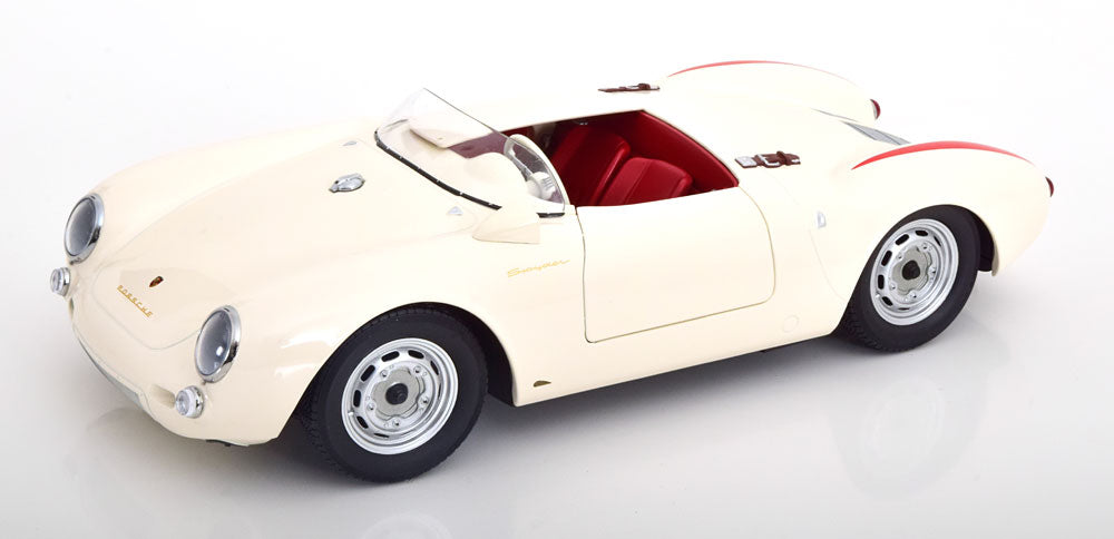 Porsche 550A Spyder 1953-1957 white/red [Maßstab 1:12]