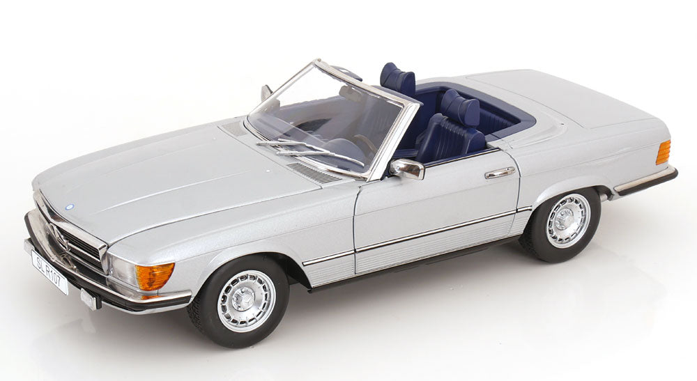Mercedes 450 SL R107 1985 with removable Softtop silver [Maßstab 1:12]