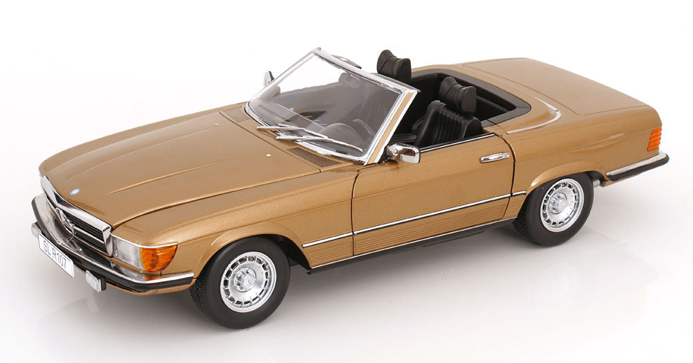 Mercedes 450 SL R107 1985 with removable Softtop goldmetallic [Maßstab 1:12]