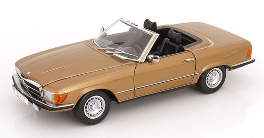Mercedes 450 SL R107 1985 with removable Softtop goldmetallic [Maßstab 1:12]