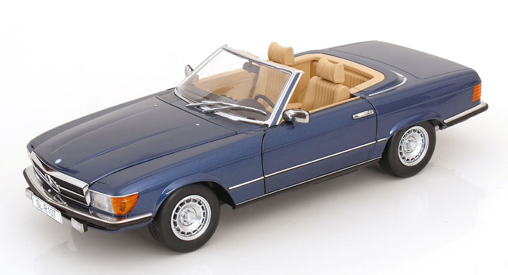 Mercedes 450 SL R107 EU-Version with removable Softtop 1985 bluemetallic [Maßstab 1:12]