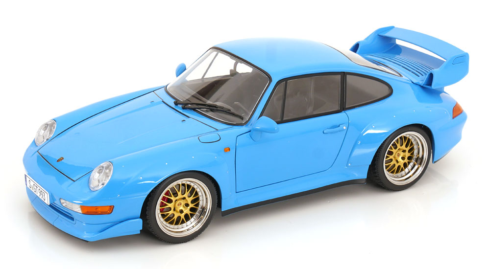 Porsche 911 (993) GT2 1996 BBS rims lightblue [Maßstab 1:12]