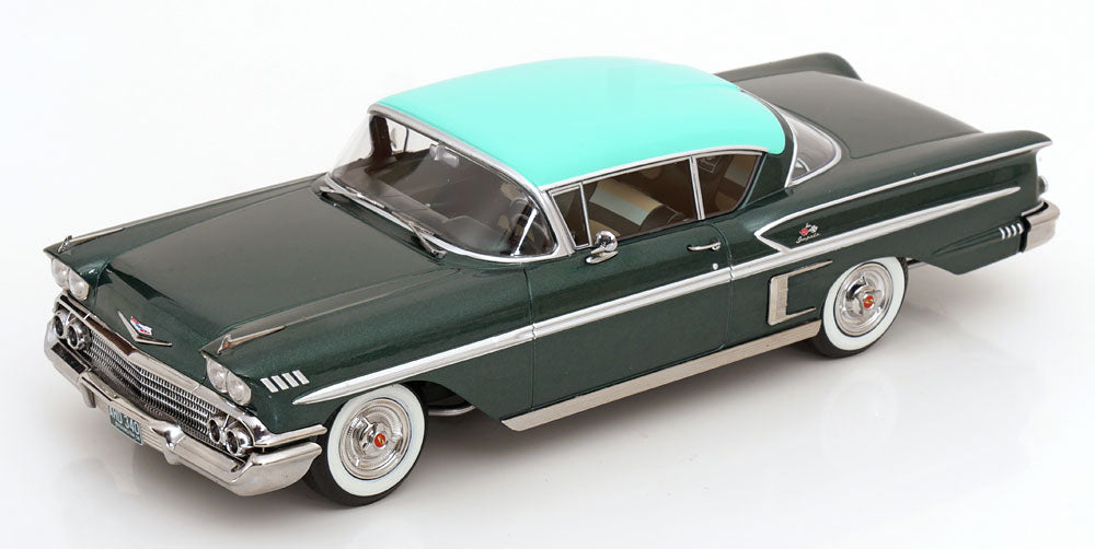 Chevrolet Bel Air Impala Coupe 1958 darkgreen-metallic/green