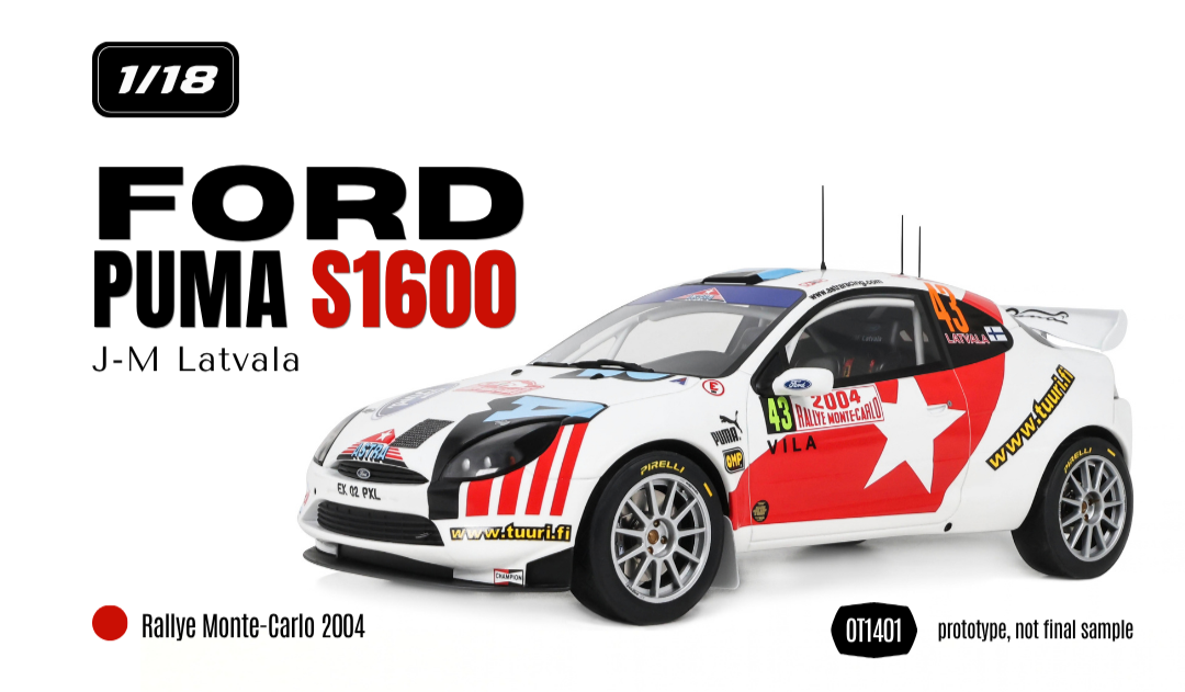 Ford Puma S1600 J-M Latvala - Rallye Monte-Carlo 2004 - OT1401