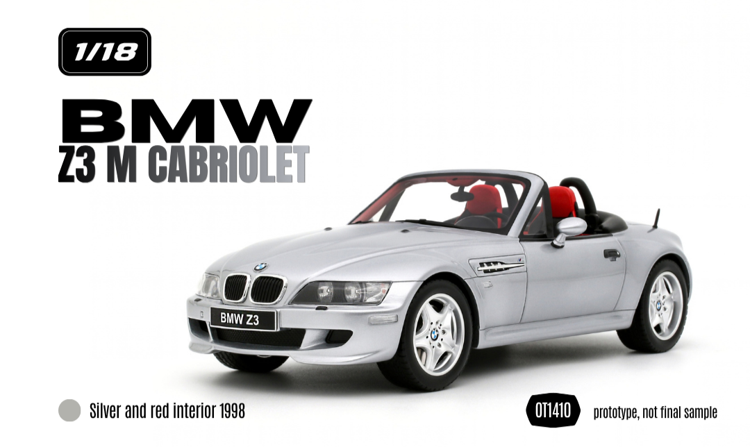 BMW Z3 M CABRIOLET Silver and red interior 1998 - OT1410
