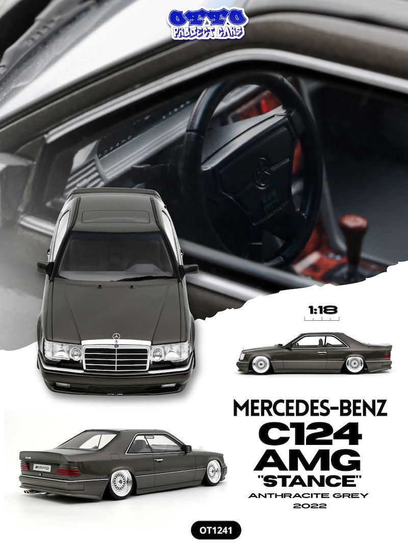 1:18 MERCEDES-BENZ C124 AMG "STANCE" ANTHRACITE GREY - OT1241