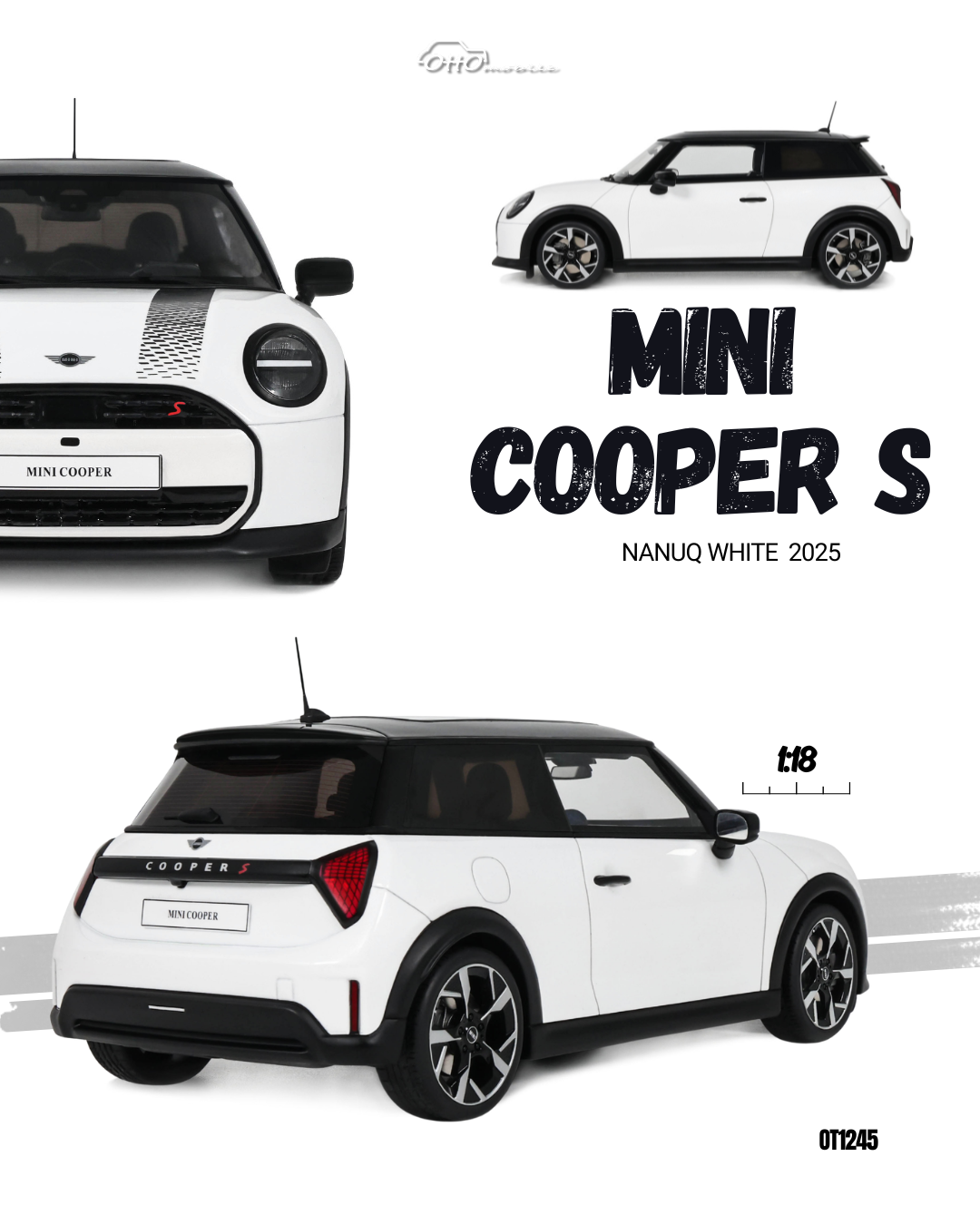 1:18 MINI COOPER S NANUQ WHITE (METALLIC) 2025 OT1245