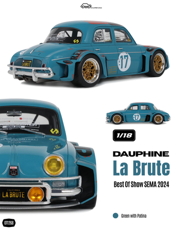 1:18 DAUPHINE LA BRUTE GREEN WITH PATINA BEST OF SHOW SEMA 2024 - OT1268