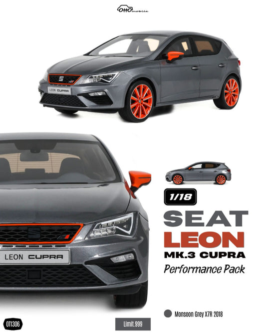 Seat Leon Mk3 Cupra Performance Pack Monsoon Grey 2018 - OT1306